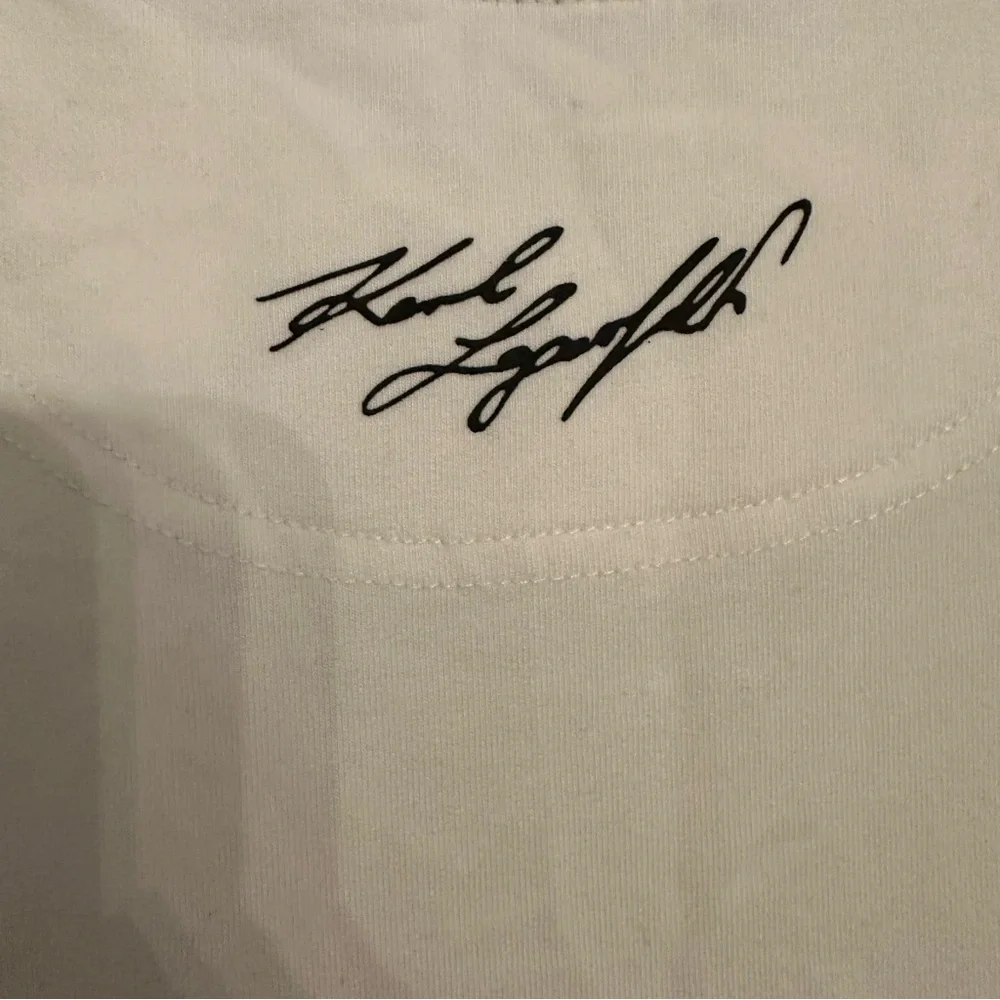 Karl Lagerfeld White Sweatshirt with Iconic Graphic - Picture 7 of 7
